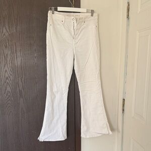 American Eagle Outfitters Cream Denim Pants